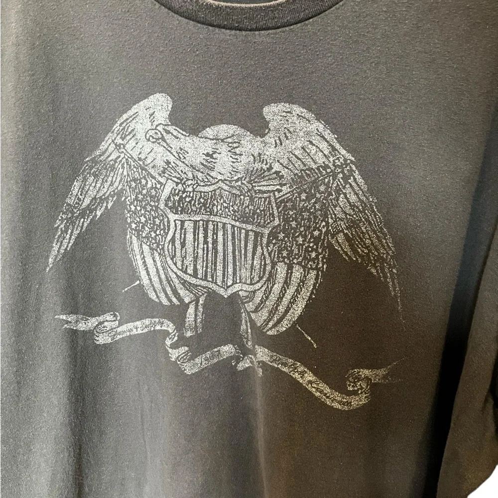 Ralph Lauren Shirt Gray Denim & Supply Eagle Outdoor Size 2x Vintage - Picture 3 of 5